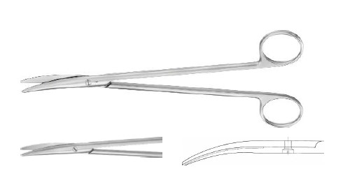 МЕТЦЕНБАУМ НОЖИЦІ ВИГНУТІ 200MM